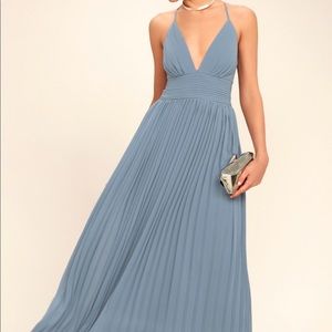 LuLus navy blue evening dress